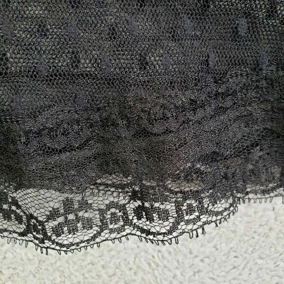 Lux Dress Vintage Black Lace Sheer Swing Women’s Size XS Grunge Fairy Goth - Picture 5 of 8